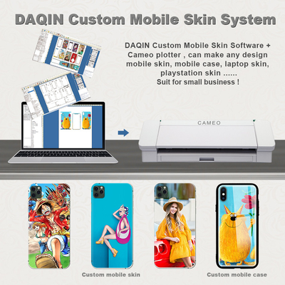 Daqin Custom Die Cut เครื่องสติกเกอร์ไวนิล Beauty Master Software สำหรับการตัด