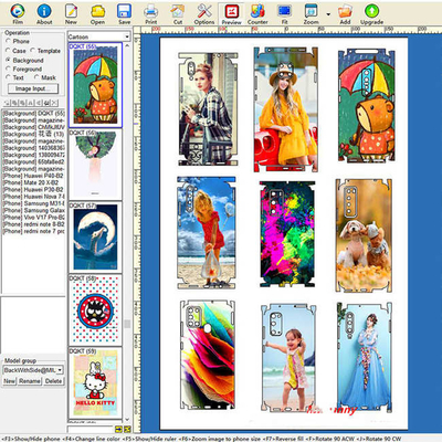 เครื่องตัดผิว Daqin Vinyl Graphics A3 ในสติกเกอร์ไวนิล Samsung