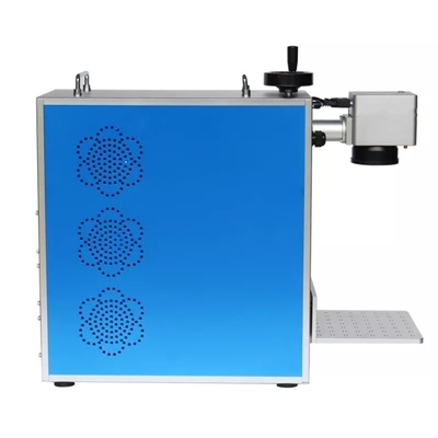 เครื่องตัดเลเซอร์ไฟเบอร์ขนาดเล็ก 30W 50W เครื่องแกะสลักการพิมพ์