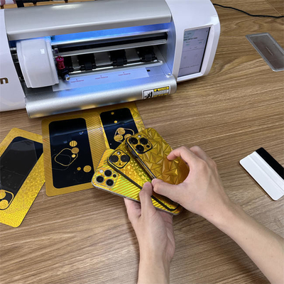Auto Contour Daqin Vinyl Die Cut Sticker Machine Custom Front Back Film สําหรับโทรศัพท์ / กล้อง / แท็บเล็ต