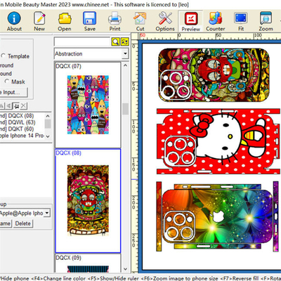 รับประกัน 1 ปี Mobile Skin Cutter Daqin Design Program Cameo 4 Plotter Mobile Screen Protector Cutter