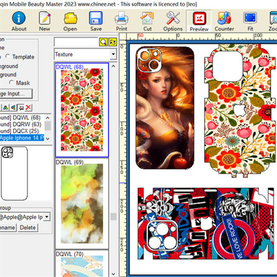 รับประกัน 1 ปี Mobile Skin Cutter Daqin Design Program Cameo 4 Plotter Mobile Screen Protector Cutter