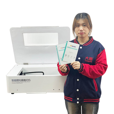 ไม่จํากัด การผลิตมือถือ Tpu Hydrogel Film Sheet Laser Cutter Plotter เครื่องตัดหน้าจอแก้วหมัก