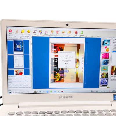 เครื่องทำผิวแล็ปท็อปพิมพ์กาว PVC เครื่องทำสติกเกอร์ไดคัทแบบเต็มตัว