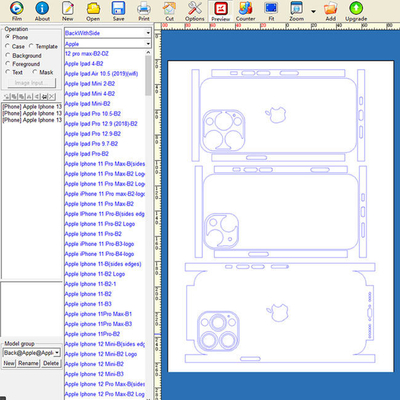 Daqin Custom Skin Software เครื่องตัดสติกเกอร์สำหรับเครื่องตัดสติกเกอร์มือถือ
