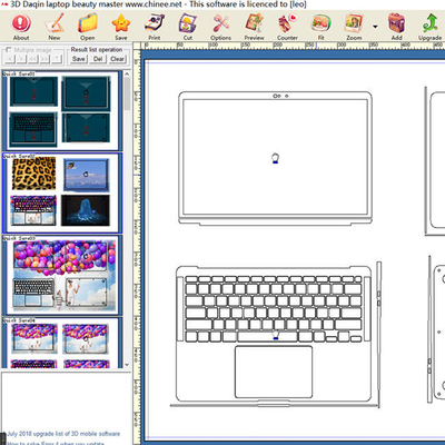 HP Cover Back Laptop Skin Making Machine เครื่องตัดเครื่องพิมพ์อิงค์เจ็ทไวนิล