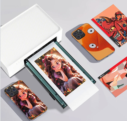 เครื่องพิมพ์สติ๊กเกอร์ด้านหลังมือถือ Bluetooth Compact