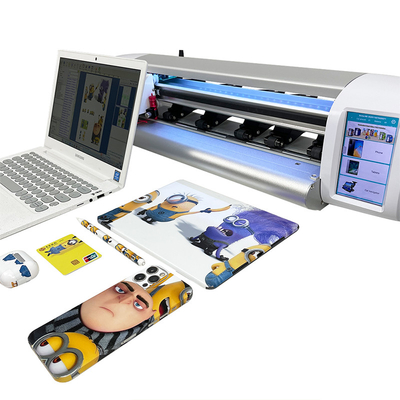 เครื่องทําสติ๊กเกอร์คอมพิวเตอร์คอมพิวเตอร์ พิมพ์ผิวหนังคอมพิวเตอร์และตัดด้วยโปรแกรม